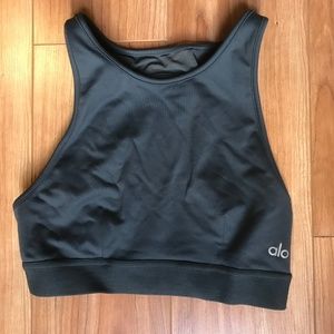 Incline Bra in Anthracite (XS) - ALO Yoga